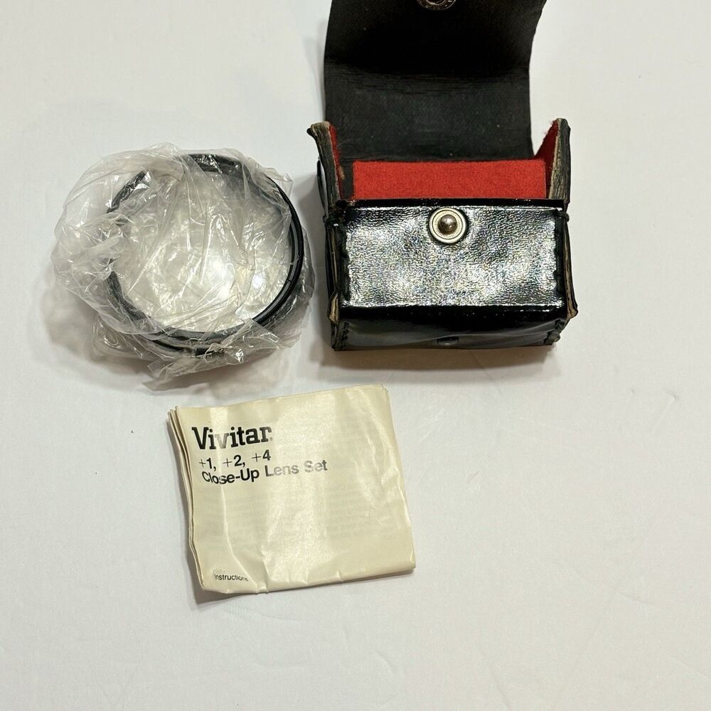 Vivitar Vintage 55mm Coated Close-Up Lens Set with Case